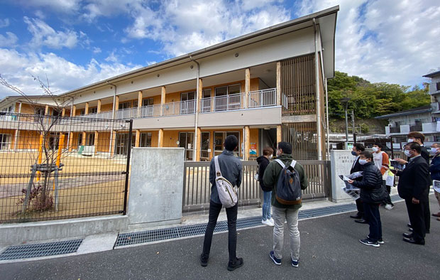 フィールドワークでは小高坂地区内を歩いた